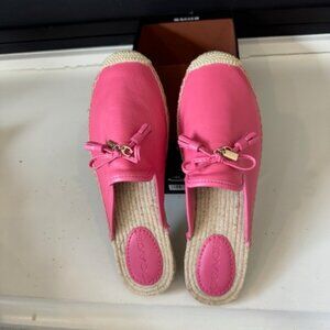 New Coach Cassidy Leather Espadrille Size 9B